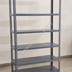 Premier Slotted Angle Rack with 6 Shelves, 12"x36"x86" (D.A Grey Painted)