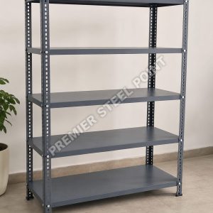 Premier Slotted Angle Rack with 5 Shelves, 18"x36"x90" (D.A Grey Painted)
