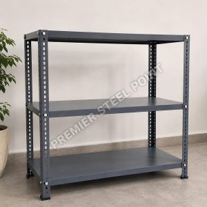 Premier Slotted Angle Rack with 3 Shelves,15"X24"x36" (D.A Grey Painted)